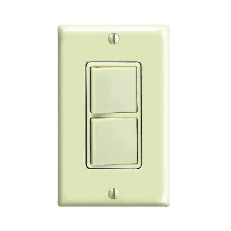 Leviton Decora 15 Amps Single Pole Rocker Switch Ivory 1 Pk
