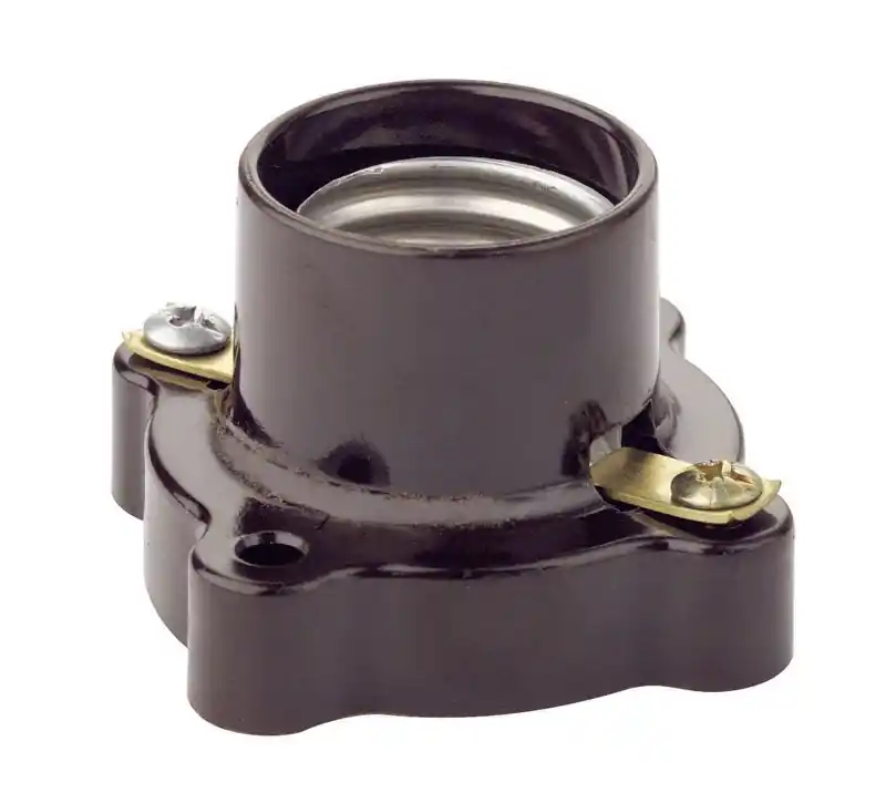 Leviton Phenolic Incandescent Medium Base Poney Cleat Socket 1 Pk