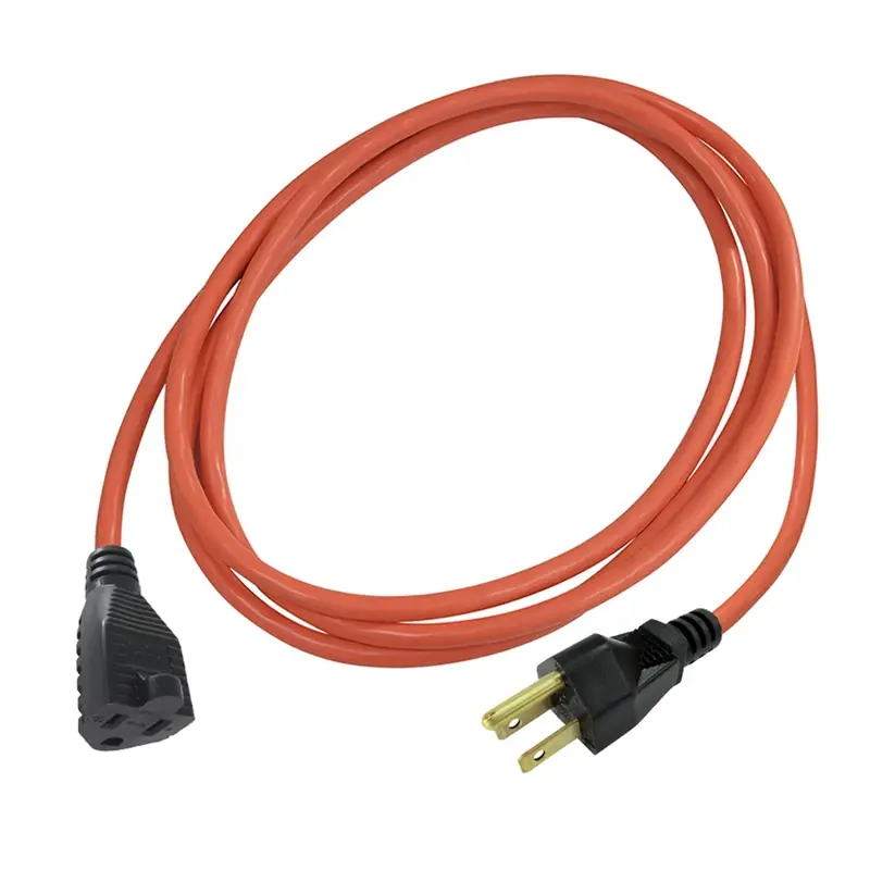 10 Ft. L Orange Extension Cord 16/3 Sjtw For Indoor And Outdoor Use