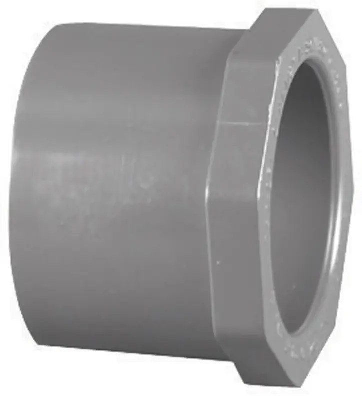 Charlotte Pipe Schedule 80 2 In. Spigot X 1-1/4 In. D Slip PVC Reducer Bushing 1 Pk