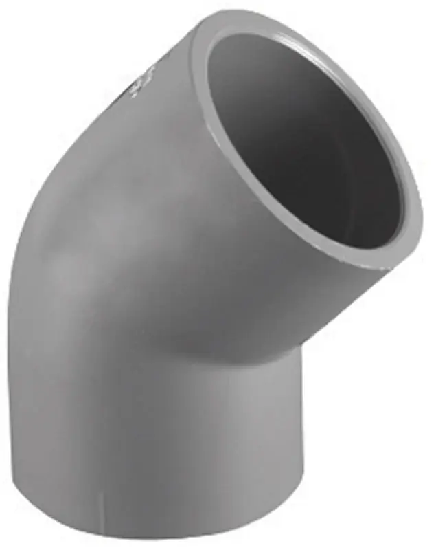 Charlotte Pipe Schedule 80 2 In. Slip X 2 In. D Slip PVC Elbow 1 Pk
