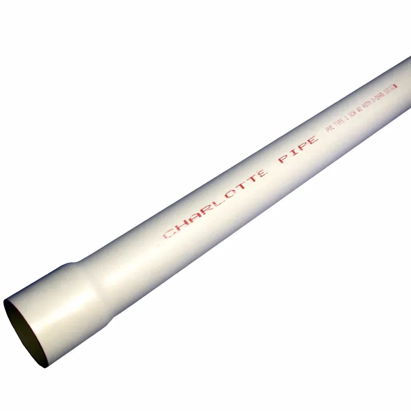 Schedule 40 Pvc Pressure Pipe 6 In. Diameter X 10 Ft. Length Bell End 370 Psi
