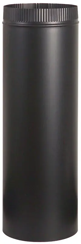 Snaplock 3 In. X 24 In. 1200 F Black Steel Stove Pipe