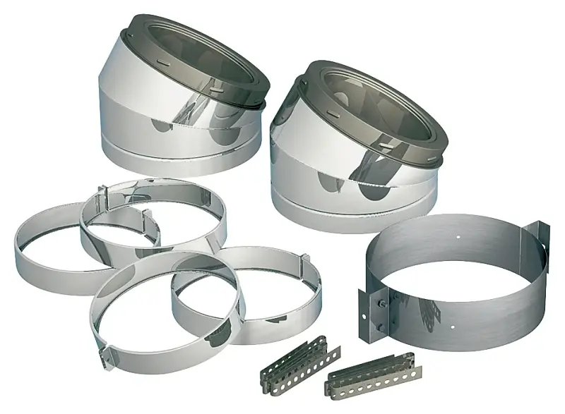 30 Degree 8 In. Stainless Steel Insulated Elbow Kit