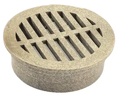 4 In. Sand Round Polyethylene Drain Grate - Model 13s