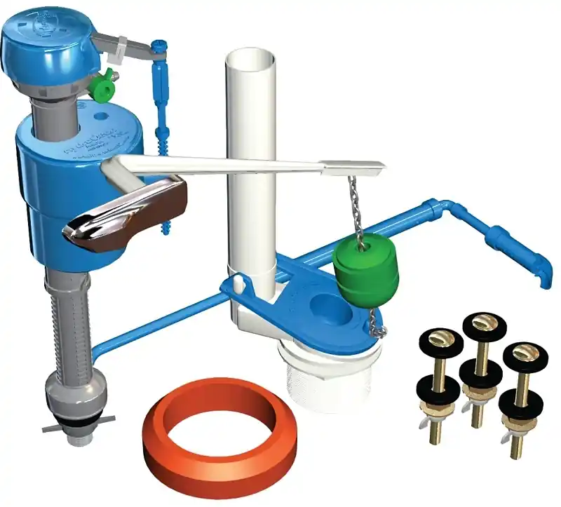 Hwk130 Universal Toilet Repair Kit With Hydroclean Fill Valve And Hydroforce Flapper