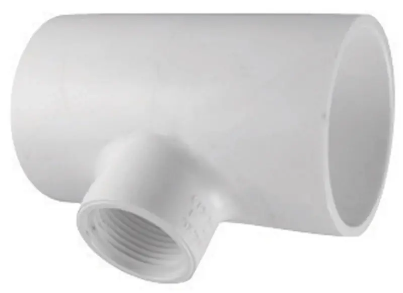 Charlotte Pipe 1-1/2 In. Slip X 1-1/2 In. D Slip PVC Reducing Tee 1 Pk