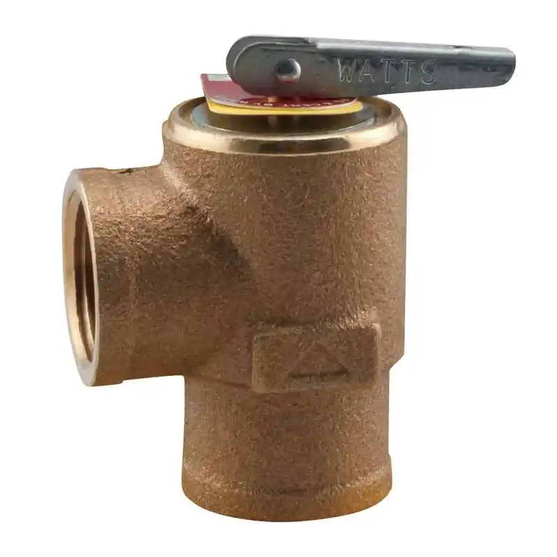 Bronze Boiler Pressure Relief Valve, Female Inlet, 3/4 In.