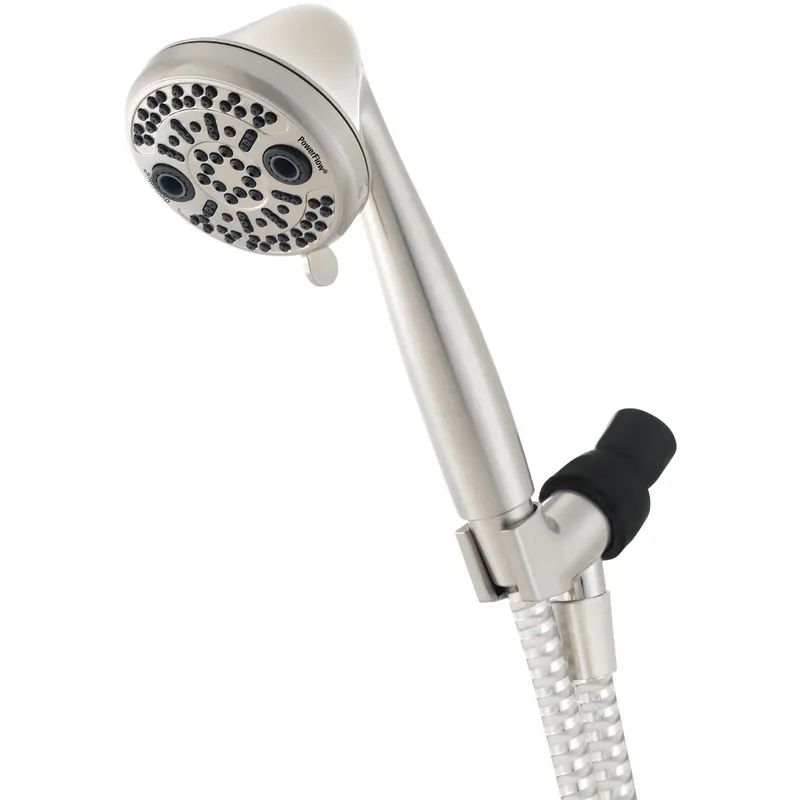 Powerflow 3-spray 1.75 Gpm Handheld Shower Head, Brushed Nickel