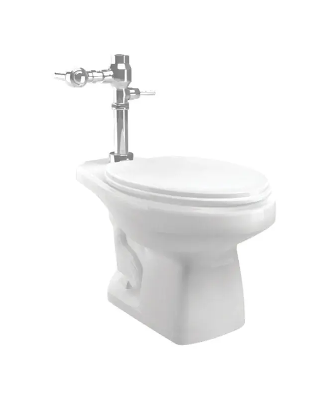 Commercial Flux Ada Compliant 1.3 Gallon White Elongated Toilet Bowl