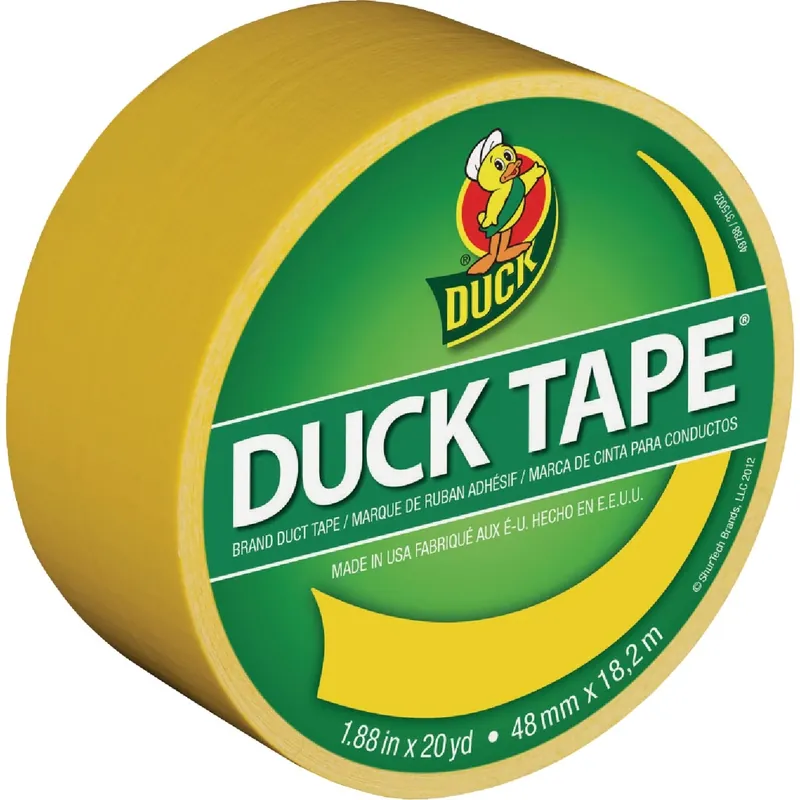 All-Purpose Duct Tape, Yellow, 1.88-In. X 20-Yd.
