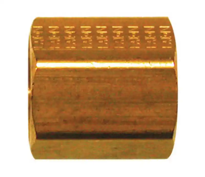 JMF Company 3/16 In. Flare X 3/16 In. D Flare Yellow Brass Inverted Union