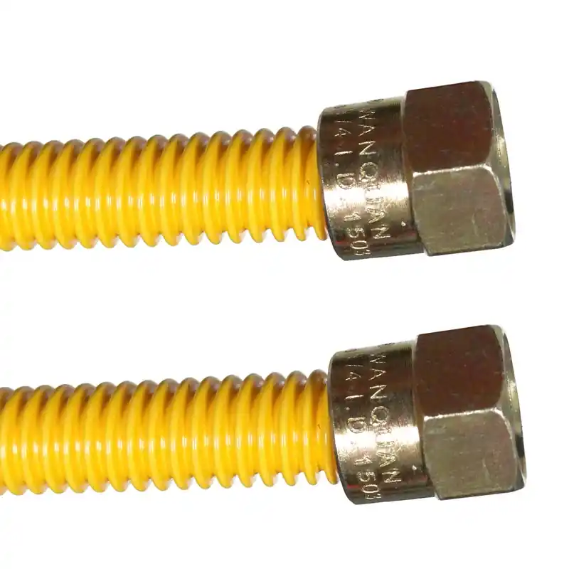 Dormont 3/8 In. Flare Sizes X 3/8 In. D Flare 22 In. Stainless Steel Gas Connector