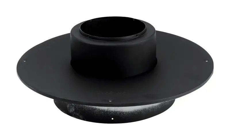 6 Inch Stainless Steel Stove Pipe Ceiling Plate - Model 206411