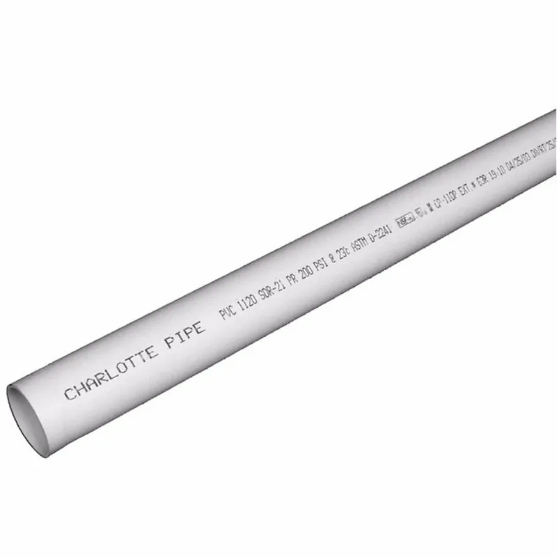 JM Eagle 1-1/4" SDR21 PVC Bell Pipe – 20 ft, 200 psi
