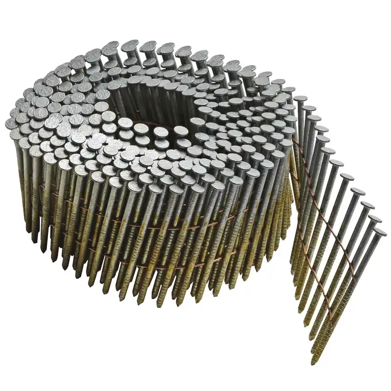 Bostitch 2-3/8 In. L X 13 Ga. Angled Coil Coated Framing Nails 15 Deg 2,700 Pk