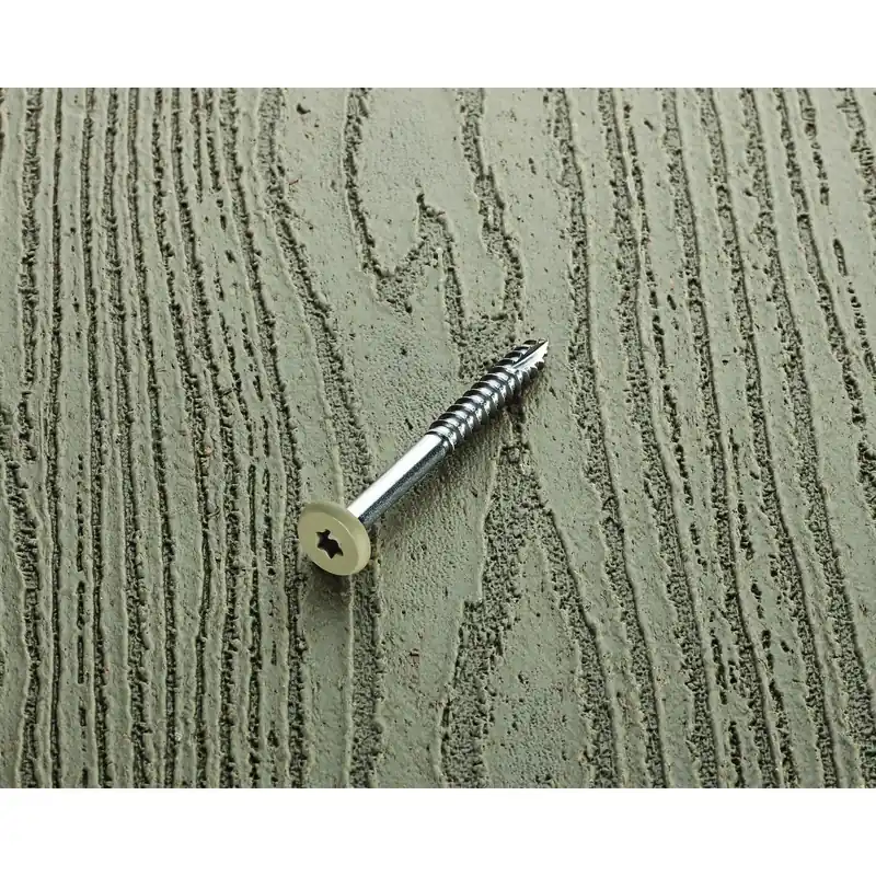 Starborn Deckfast No. 9 X 1-7/8 In. L Warm Gray Star Pan Head Fascia Screws 100 Pk