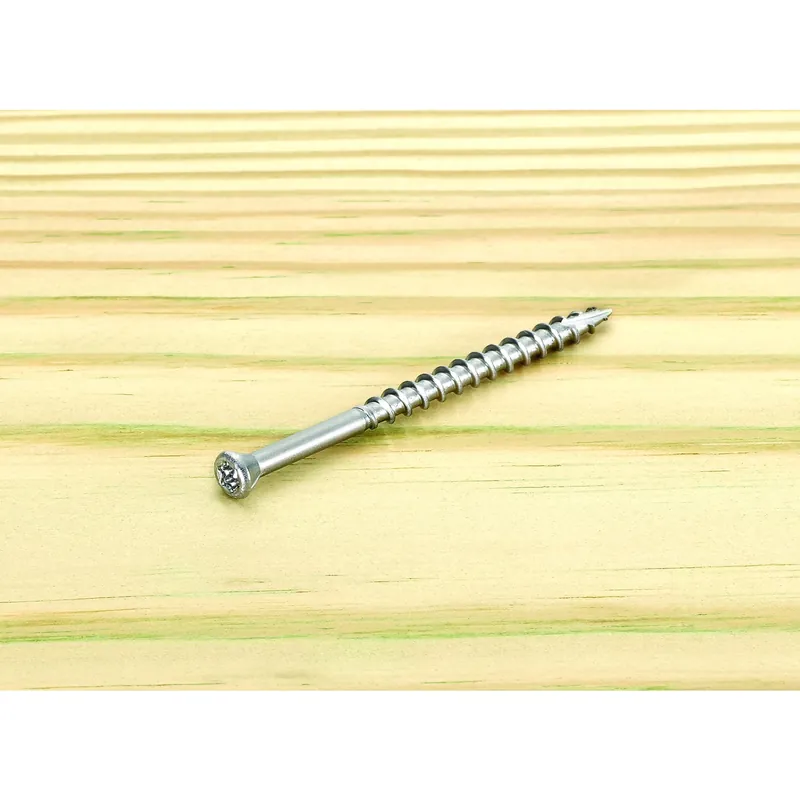 Starborn Deckfast No. 7 X 2-1/4 In. L Silver Star Trim Head Deck Screws 3000 Pk