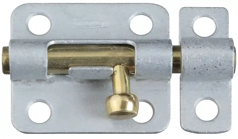 National Hardware 2-1/2 In. L Galvanized Brass/Steel Barrel Bolt 1 Pk