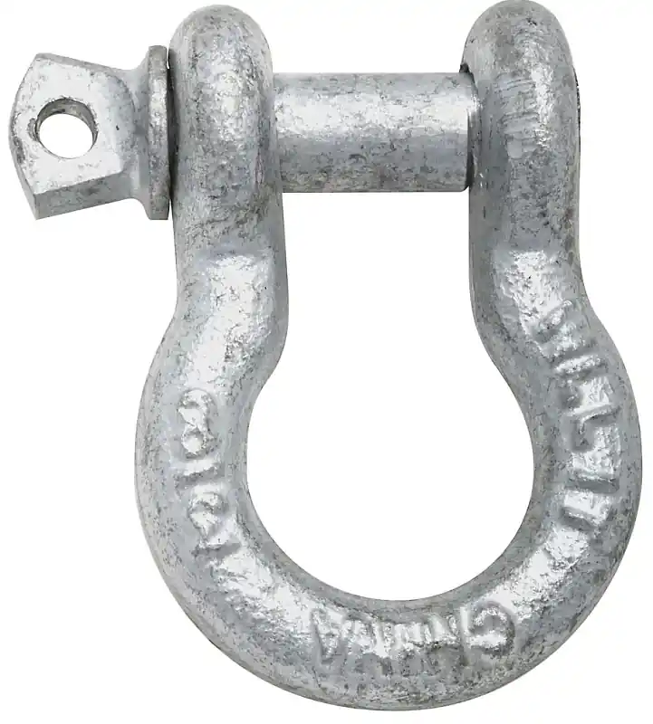 Galvanized Anchor Shackle With Screw Pin, 3/8 In.