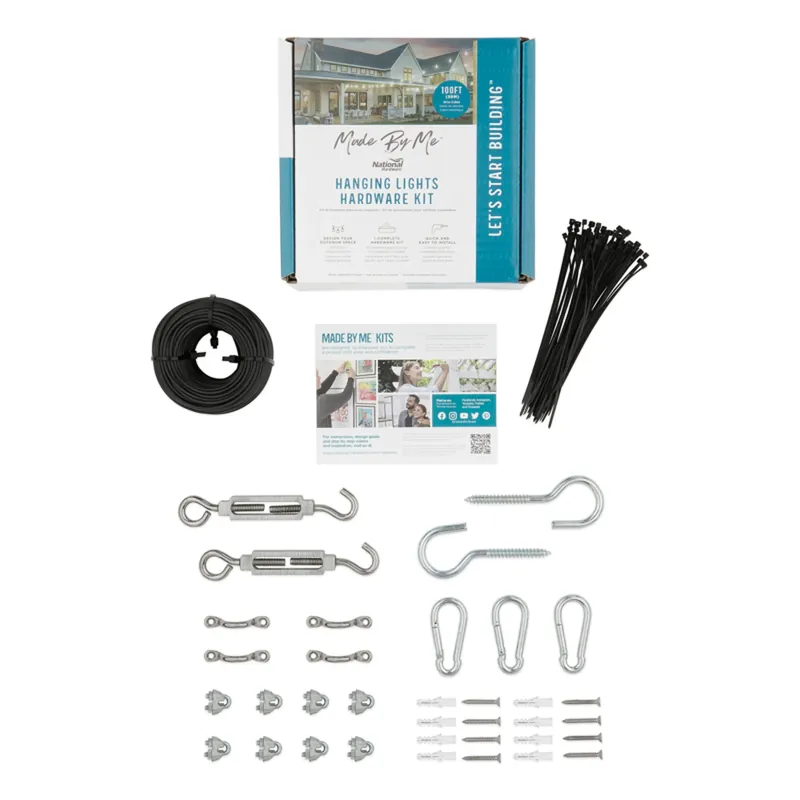 String Light Hanging Hardware Kit For 100 Feet Of Lights (String Lights Not Included)