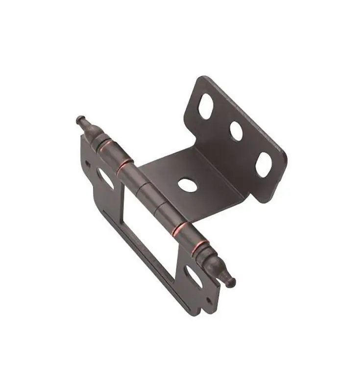 Amerock 1 In. W X 2-3/4 In. L Oil Rubbed Bronze Steel Cabinet Hinge 1 Pk