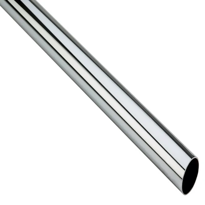 Closet Rod, Heavy-Duty, Chrome, 8 Ft.