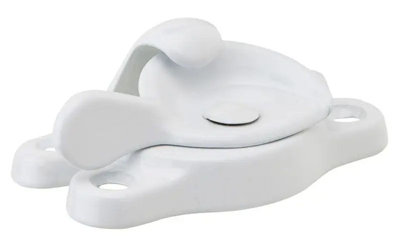 Ives White Aluminum Window Lock 1 Pk
