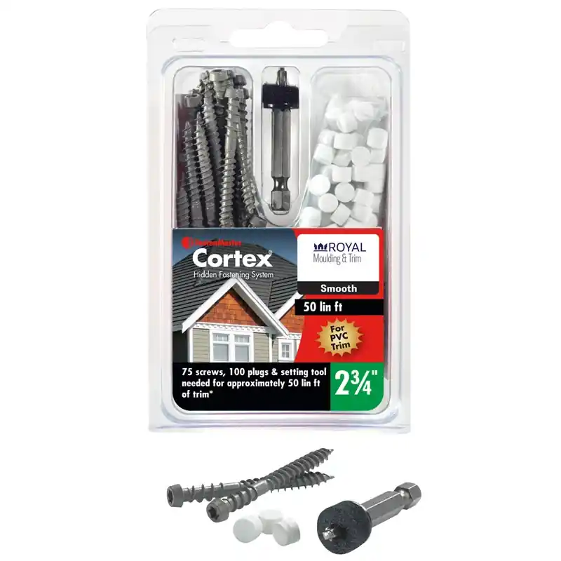 FastenMaster Cortex No. 9 X 2-3/4 In. L Star Trim Head Self Tapping Trim Screws With Plugs
