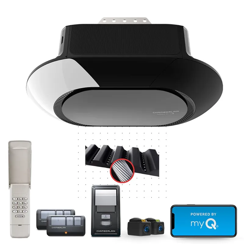 MYQ Smart Garage Door Opener, Ultra Quiet Belt Drive, 3/4-HP Motor