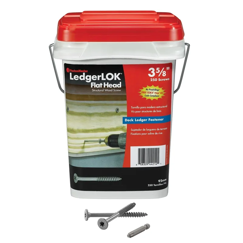 FastenMaster LedgerLok No. 14 X 3-5/8 In. L Star Epoxy High/Low Wood Screws 250 Pk