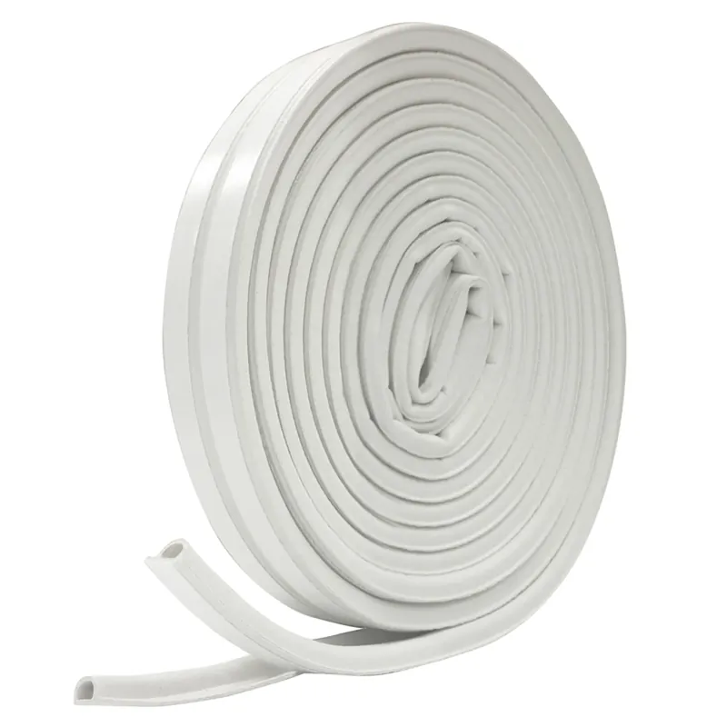 P-Section Self-Stick Rubber Weatherseal Tape, White, 3/8 In. X 17 Ft.