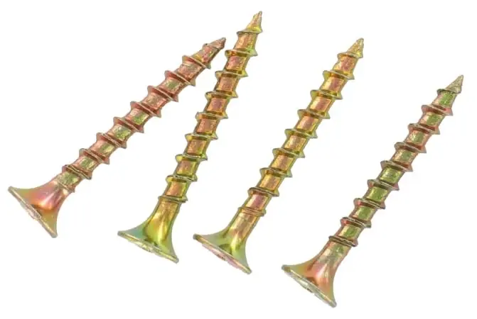 Grip-Rite No. 6 X 1-5/8 In. L Phillips Yellow Zinc Coarse Wood Screws 945 Pk