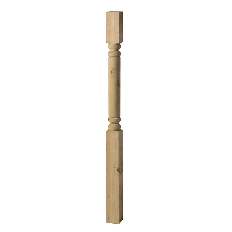 4 In. X 4 In. X 54 In. Treated Colonial Newel Post - Southern Yellow Pine