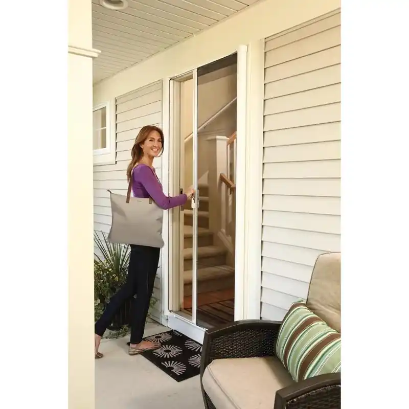 Brisa 32-36 In. W X 80-81 In. H White Retractable Screen Door