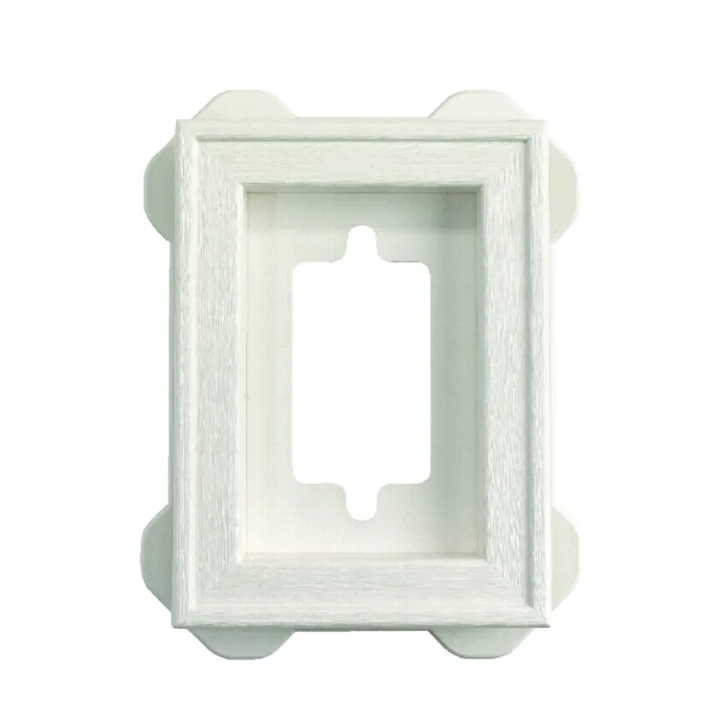 8 In. H X 6-5/16 In. L Prefinished White Copolymer Mounting Block