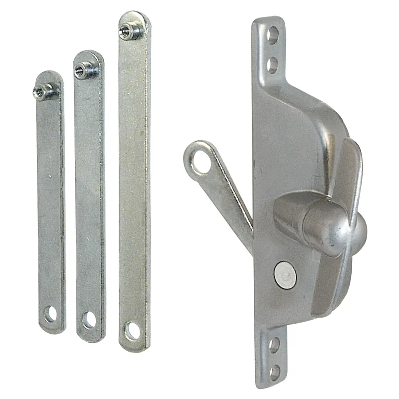 Jalousie Operator, Reversible, With Three Link Arms, Aluminum Finish