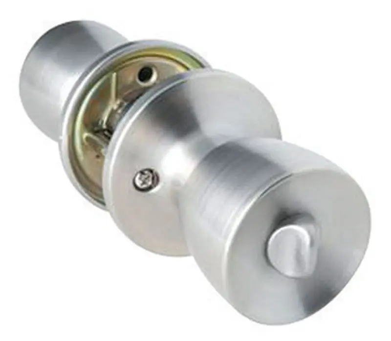 Satin Chrome Privacy Lockset 1-3/4 In. Ansi Grade 3 Steel