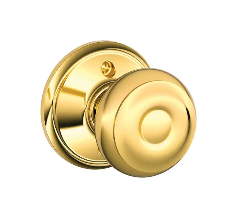 Georgian Bright Brass Dummy Knob Right Or Left Handed Model F170geo605