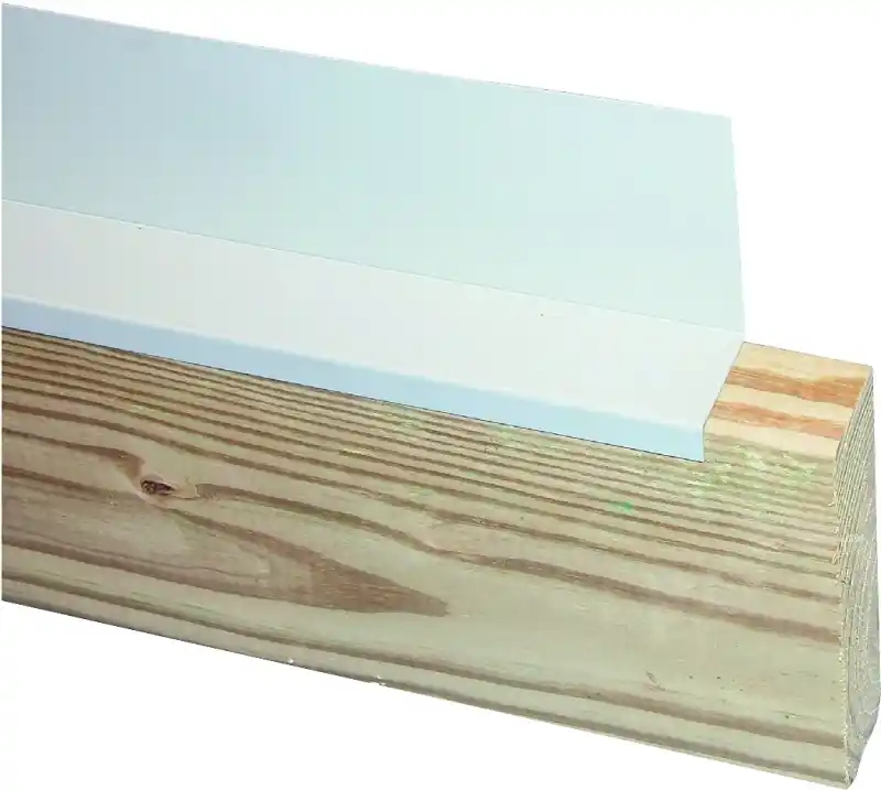 Deck Ledger Flashing, Plastic, 8 Ft.