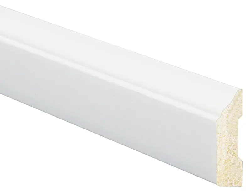Interior Crown Moulding, Crystal White Polystyrene, 1-5/16-In. X 7-Ft.