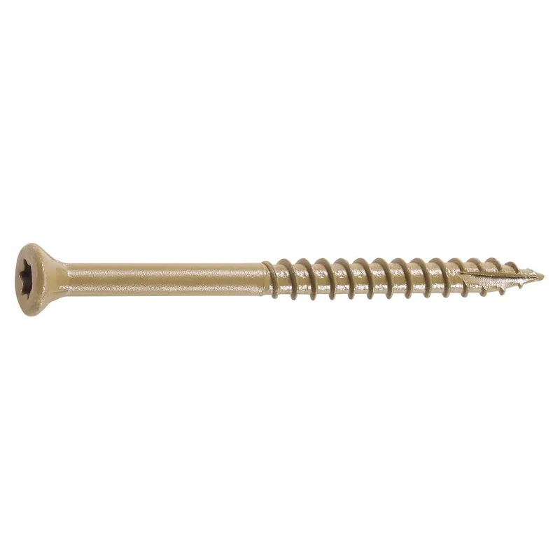 FastenMaster GuardDog No. 10 X 2-1/2 In. L Gold Phillips/Square Bugle Head Deck Screws 75 Pk