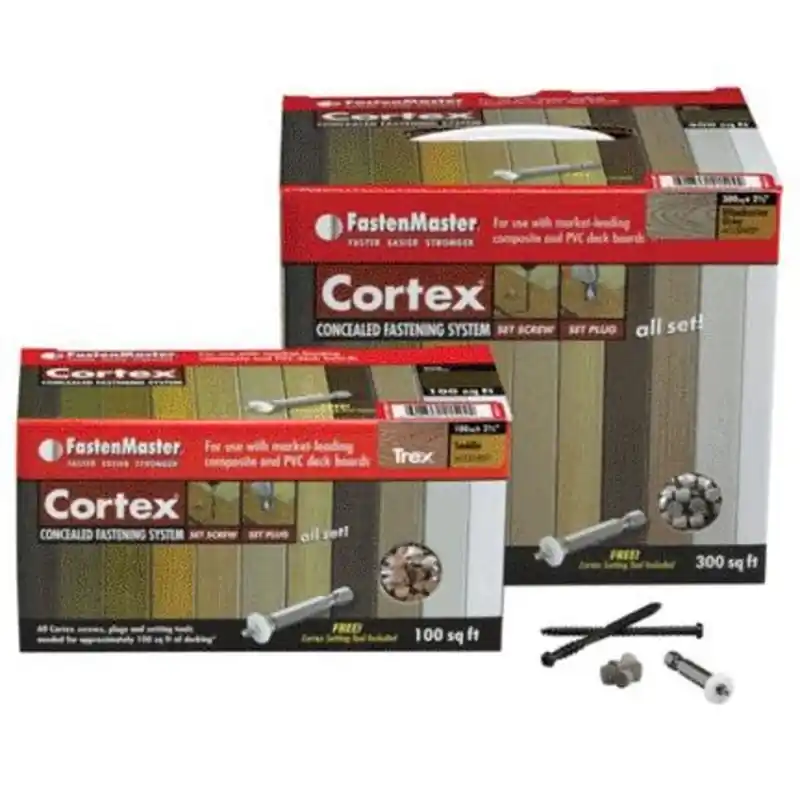 FastenMaster Cortex 2.5 In. L Brownstone Torx TTAP Star Head Hidden Deck Fastener 350 Lb
