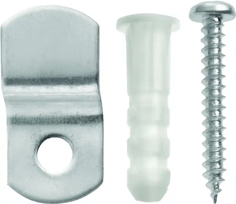 HILLMAN OOK Zinc Silver Mirror Holder Clip 20 Lb 4 Pk