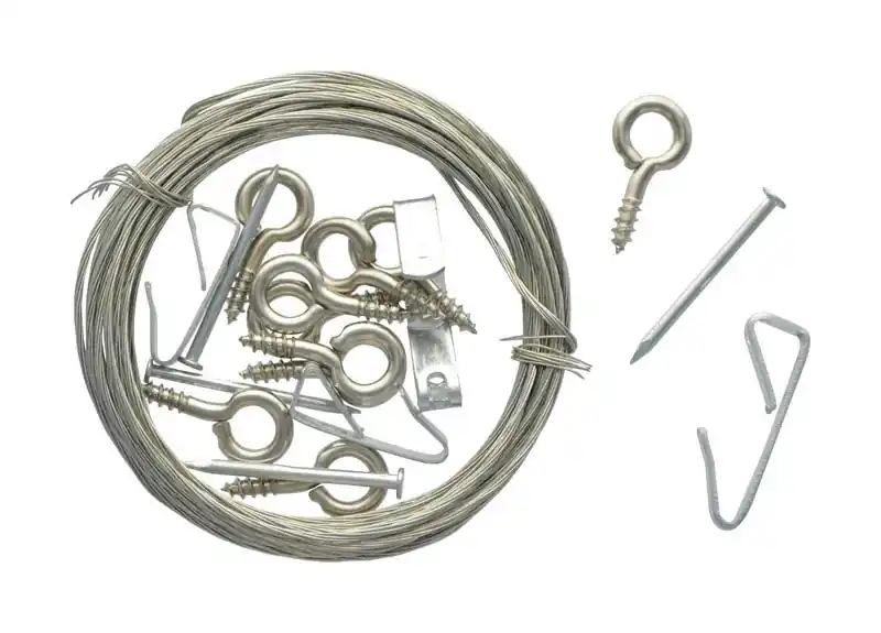HILLMAN OOK Brass-Plated Hanger Picture Hanging Kit 100 Lb 14 Pk
