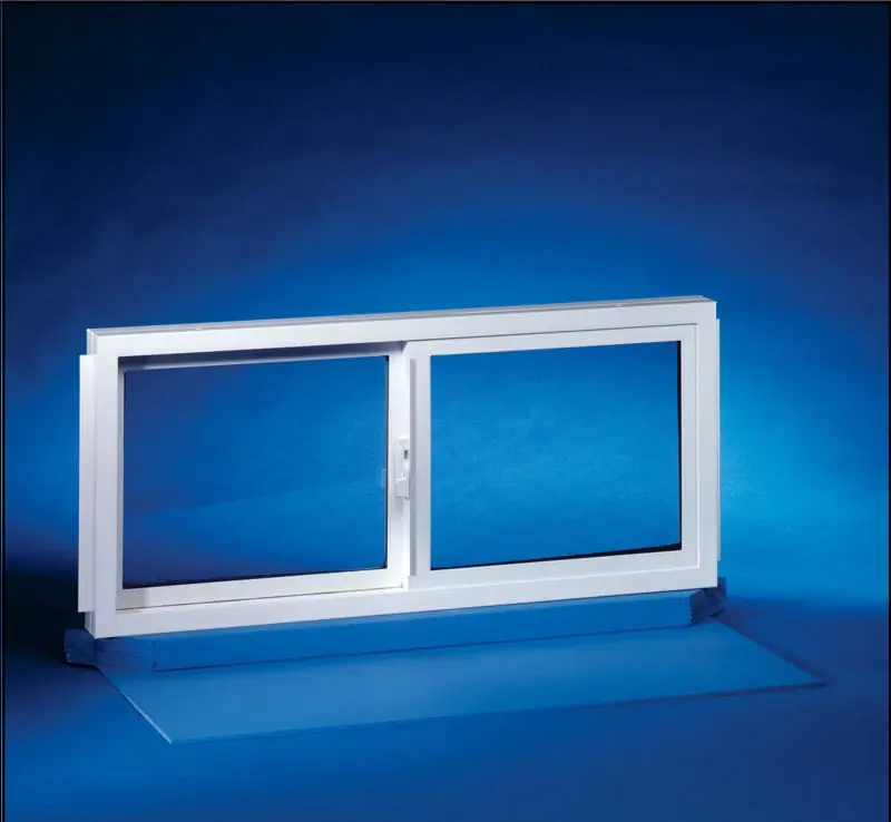 Duo-Corp Basement Double Slider White Glass/Vinyl Window 31.875 In. L X 23.5 In. H 1 Pk