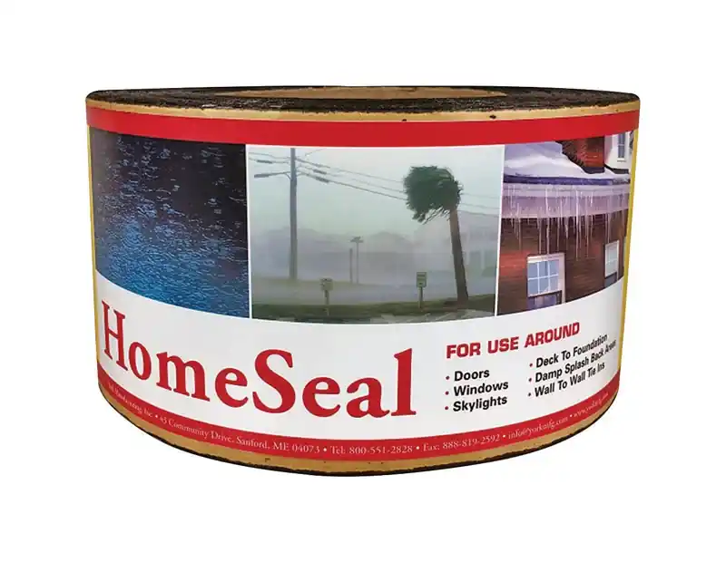 York HomeSeal 6 In. W X 900 In. L Asphalt/Polyethylene Flashing Black