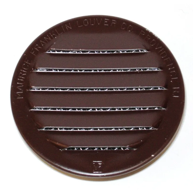 Maurice Franklin Louver 2 In. W X 2 In. L Gloss Brown Aluminum Mini Louver