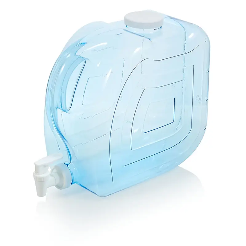 2 Gallon Blue Plastic Beverage Dispenser Model 763