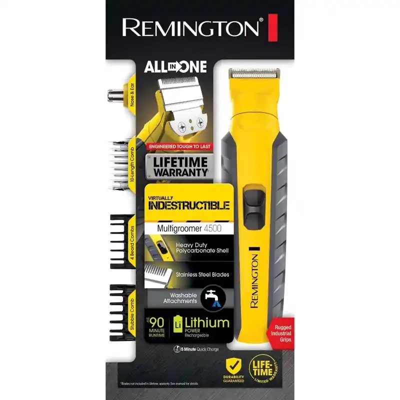 Virtually Indestructible Cordless Grooming Kit With 9 Pieces And Adjustable Combs